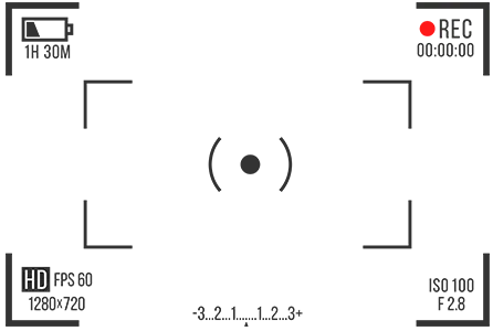 Weird Words Camera viewfinder